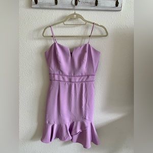 Adelyn Rae Lavender Mini Dress
